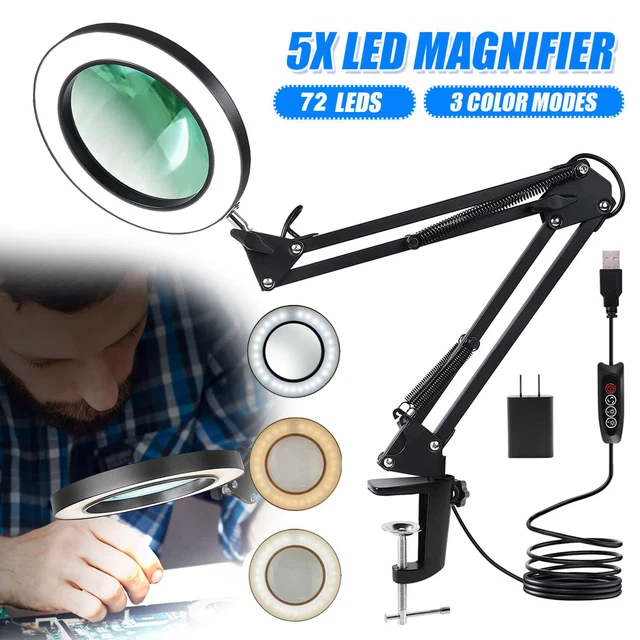 72 LED lampada da scrivania lampada a lente di ingrandimento lampada da tavolo lampada da lavoro