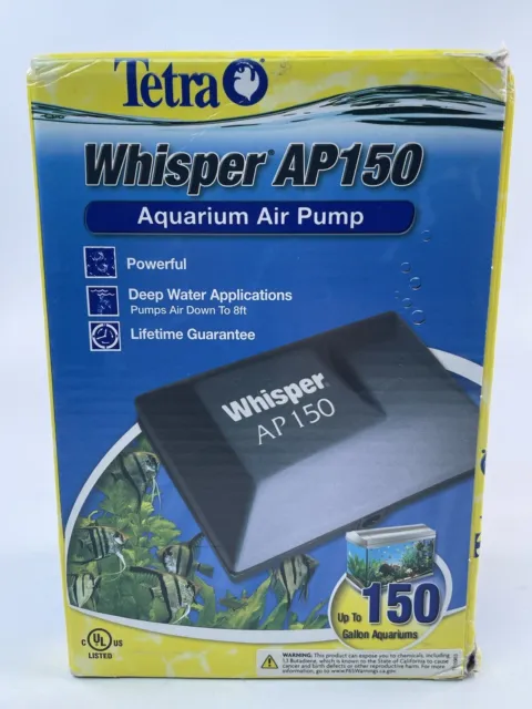 Tetra Whisper AP Deep Water Aquarium Air Pump AP 150 (for tank up to 150 gallon)
