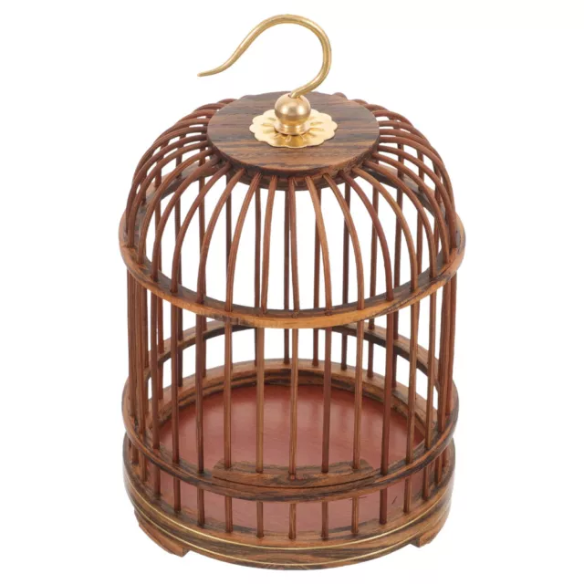 Cage Pour Animaux De Compagnie Ornement Décor Bois Volière Vintage Petits