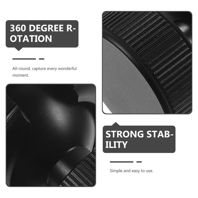 BLACK ALUMINUM CAMERA Mount Adapter Lightweight Stable Tripod Clamp $77 ...