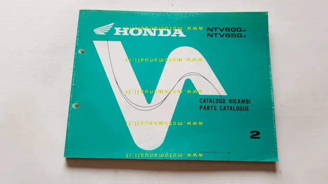 1988 Honda NTV 600-650 Revere Parts Catalog ORIGINAL Spare Parts Catalog