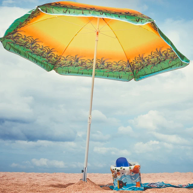 Support De Parasol Portable Pour Plage Et Jardin - Piquet Ancrage Ajustable Pour Parasol Jusqu'à 3 Cm De Diamètre