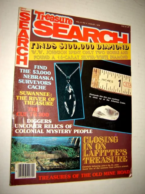 Vol 6 No 4 TREASURE SEARCH Magazine August, 1978 Metal Detector Civil War