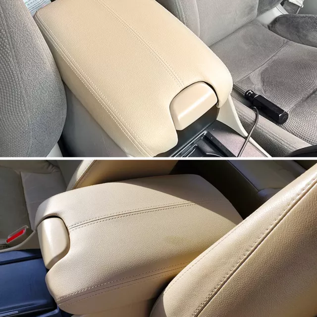 For 2008-2012 Honda Accord Beige Leather Console Lid Armrest Cover Replace Parts