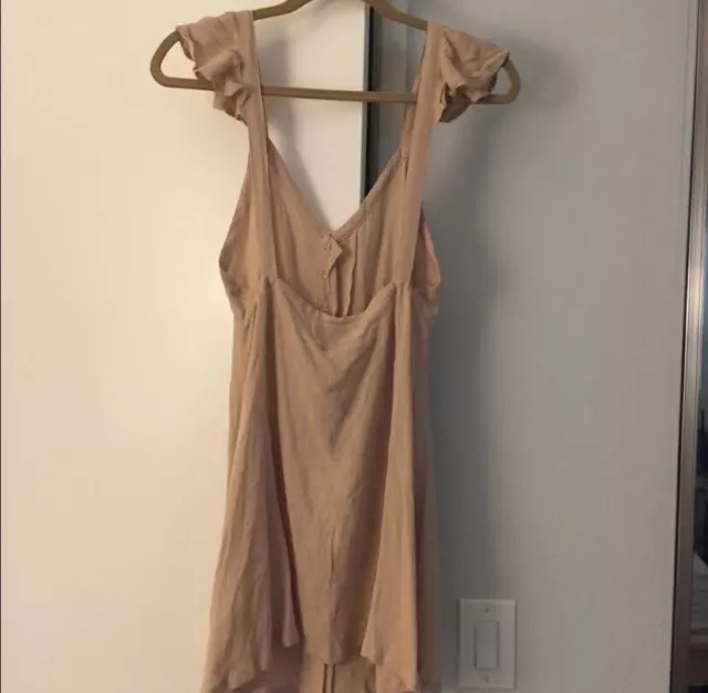 Cleobella NWT Vinita Mini Dress XS Blush Champagne Color 3