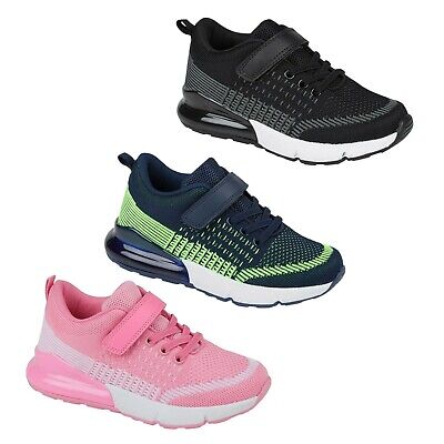 Girls School Trainers Kids Sports Running Gym PE Comfortable Mesh Shoes UK Size