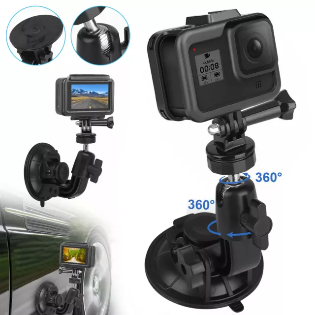 Suction Cup Car Holder Mount Windshield Bracket for GoPro Hero DSLR Nikon Camera