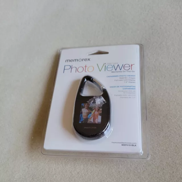 Memorex Photo Viewer 2 MB Digital 1.5” Display Carabiner NEW MDFO151 Pink