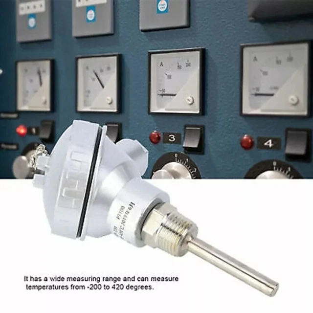 2x Temperatursensor Hülsen Edelstahl - G1/2 Gewinde 8x50mm Für Wasser & Heizung