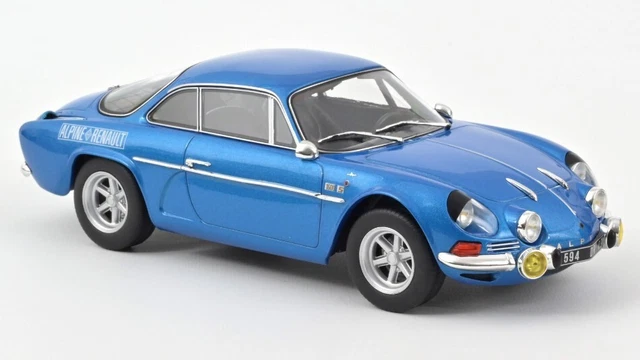 Voiture Miniature de Collection - SOLIDO - ALPINE A110 1600S - Rallye Monte‑Carlo 1972 - 1/18 - Bleu/ Rouge - Jeux - Jouets
