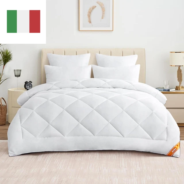 Piumino Letto Matrimoniale 300 Gr/Mq Invernale, Piumone Matrimoniale 240X260 Cm,