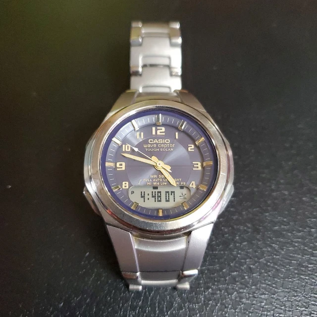 CASIO WAVE CEPTOR Digital Quartz Tuogh Solar Waveceptor Men'S Watch ...