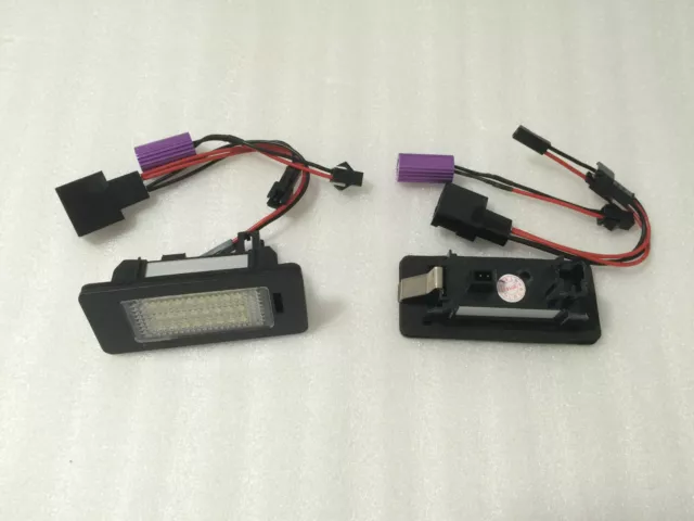 PLAFONES DE MATRICULA LUCES LED MATRICULAS Audi A4 B8 2008-2011