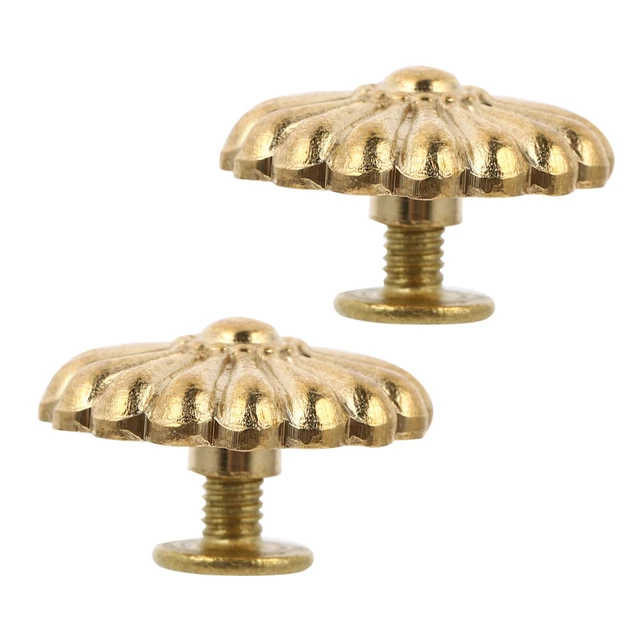 2 piezas Bolso de Cobre Remaches Bolso de Mano Cabezales de Uñas Cuero Creativo Artesanías Tachuelas