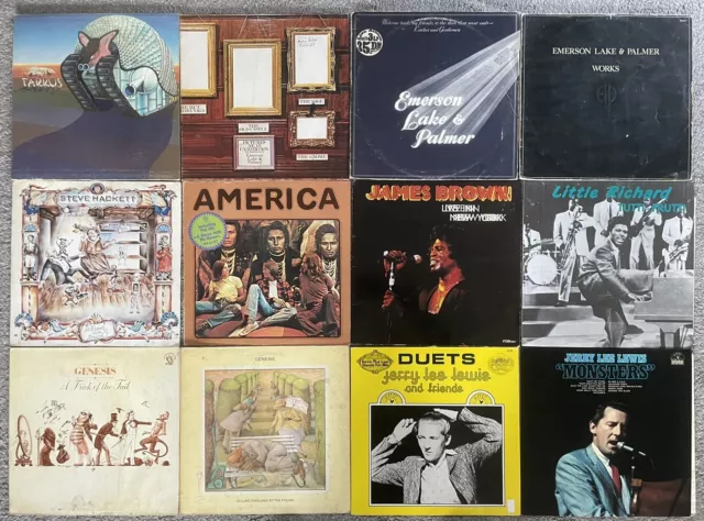 Vinyl Schallplatten Sammlung Konvolut Rock Pop Prog Genesis Emerson Lake Palmer