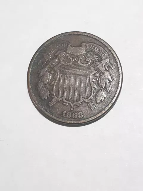 1868  Two Cent Piece