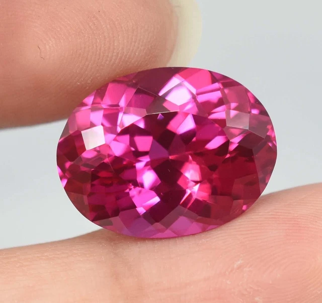 Pietra Rosa PIETRA PREZIOSA SFUSA A+ di forma ovale, bellissimo rubino rosa Mogok ...