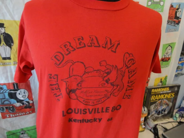 Vtg 1983 Dream Game Kentucky Wildcats Louisville Cardinals basketball T Shirt M