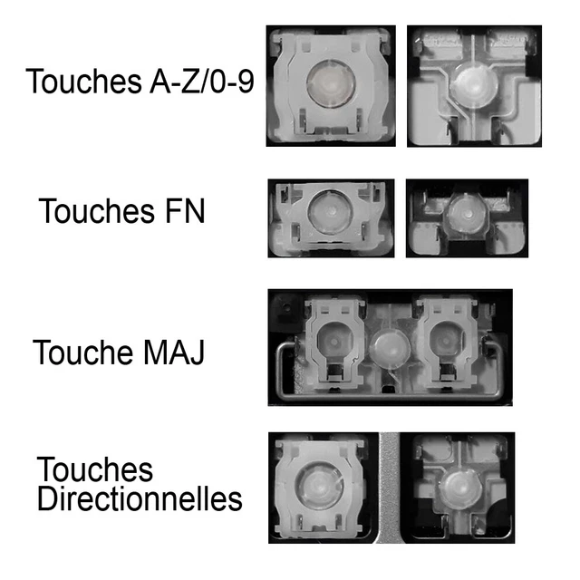 Touche De Clavier De Rechange Pour Lenovo S41, U41, IdeaPad, Yoga - AZERTY Français - Occasion