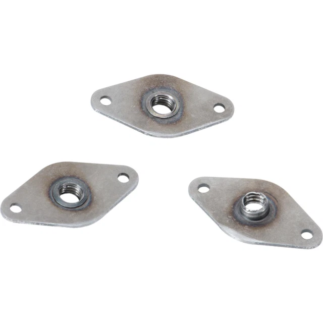 Speedway Motors 1/4-20 Threaded Nut Tabs, Pack of 3