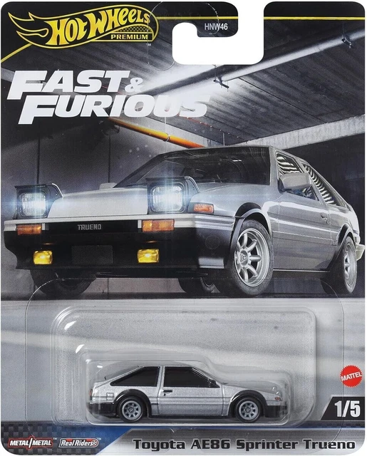 HOT WHEELS FAST & FURIOUS TOYOTA AE86 SPRINTER TRUENO 1/5 HVR61 £16.75 ...