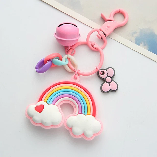 Rainbow Cartoon Fairy Figure Doll Key Chain for Woman Bag Children's Book+ ❤❤