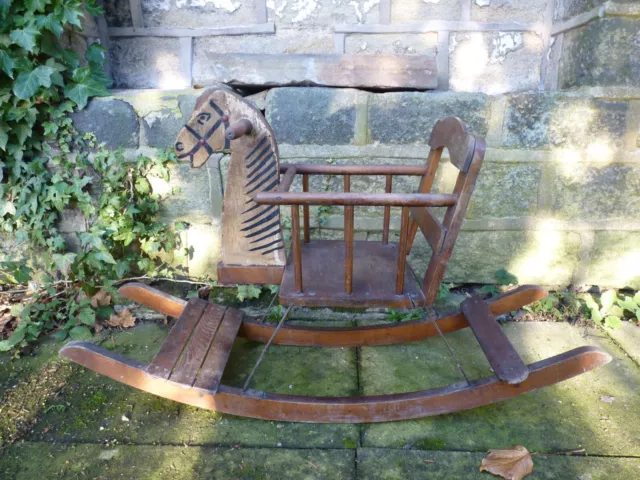 Vintage rocking horse chair deals