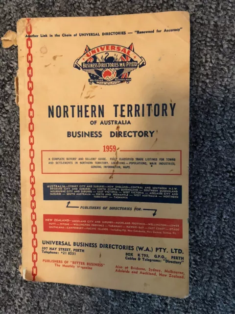 Northern Territory Business Directory 1959