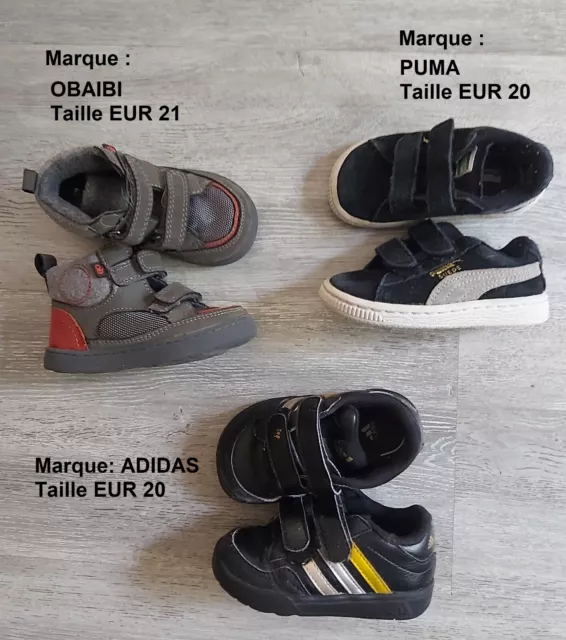 BASKET ADIDAS BLANCHE verte 21 b b enfant gar on tennis