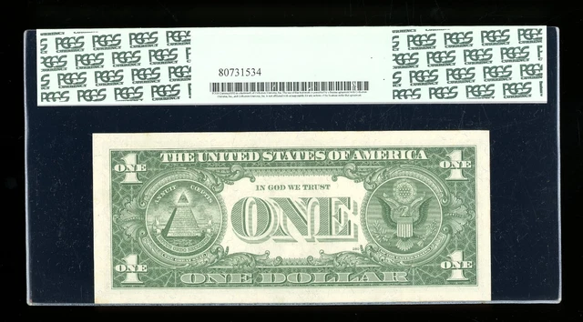 DBR 1957 Silver Fr. 1619 UA Block PCGS 63 Serial U60813324A 2