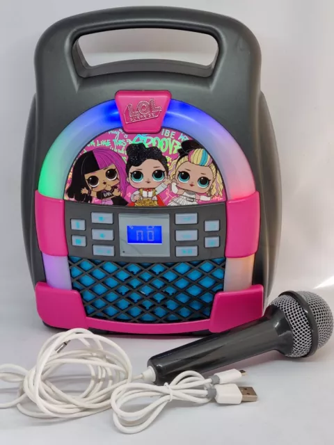 LOL SURPRISE Remix  Karaoke Boombox  Machine Bluetooth Speaker Lights & Music