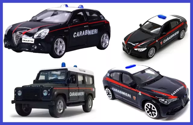 Modellini auto Carabinieri scala 1/43 Burago die cast modellino 1:43 Alfa Romeo