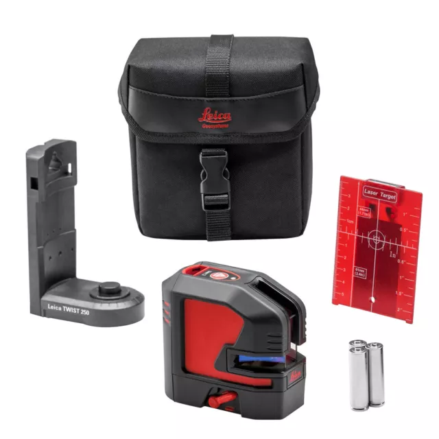 Leica Lino L2S-1 Red Self-Leveling Cross Line Laser Level Kit