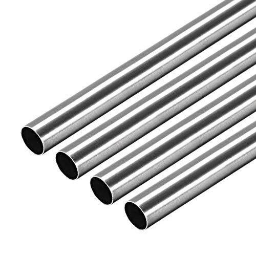 304 Stainless Steel Round Tubing 8mm OD 0.2mm Wall Thickness 250mm Len