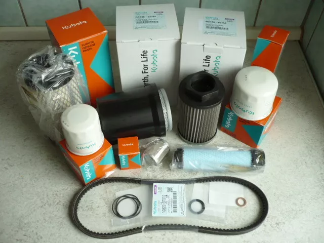 Service Kit Wartungsatz Ölfilter Kraftstofffilter Luft Kubota KX016-4 KX019-4