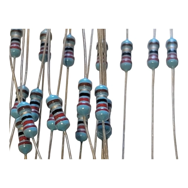 22 Ohm Resistors (Qty 10) 1 Watt 1% metal film resistors