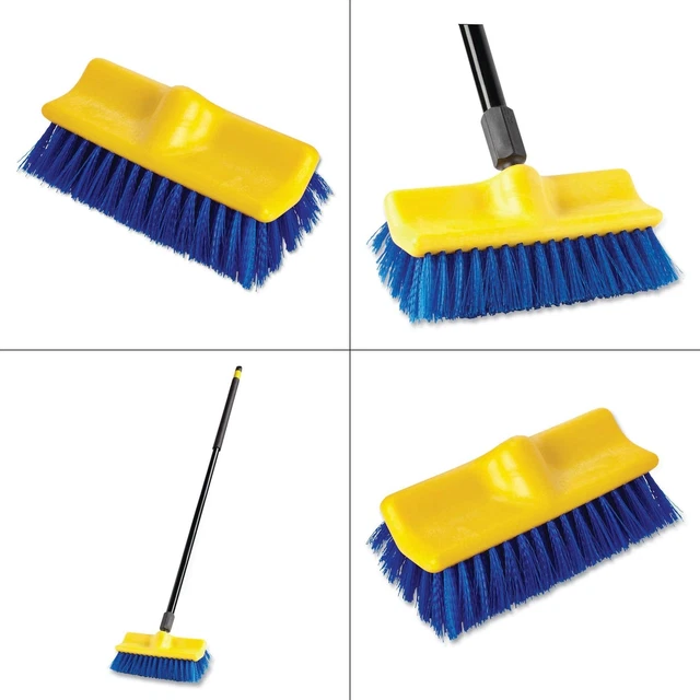 10 In. Floor Scrubber Without Handle | Rubbermaid Scrub Brush Commercial Deck