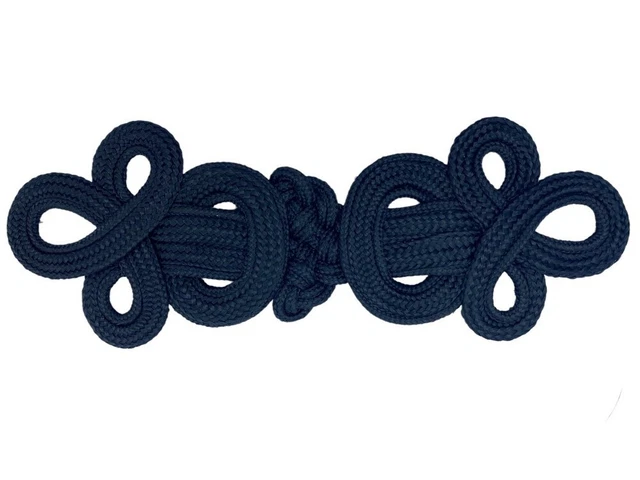 Alamaro Fisso Soutache Macramè Passamaneria Nero Cm 18x6,5 APC-42325CV