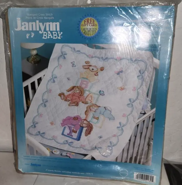 Janlynn Stamped Quilt Cross Stitch Kit 34X43