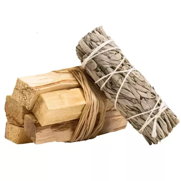 Weißer Salbei Räuchern Set Cebador Räucherwerk 20-30 g + Palo Santo Holz 50 g