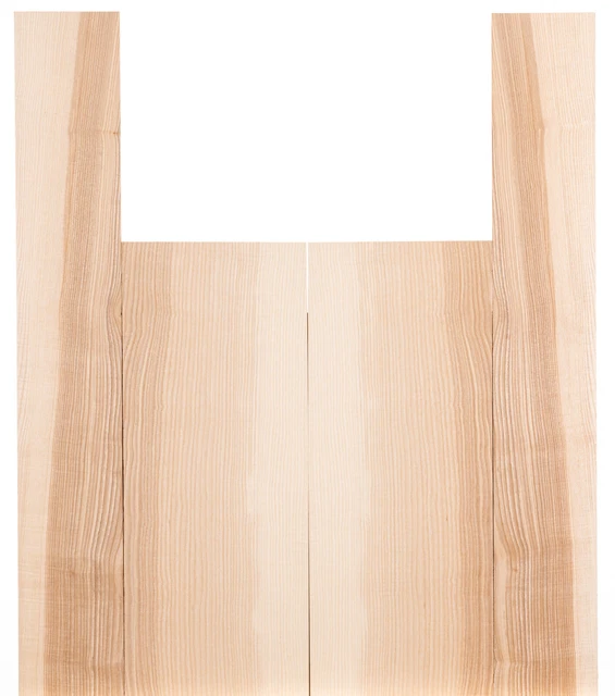 Tonewood barra de fresno acústica guitarra madera arcilla backs & laterales set 5234