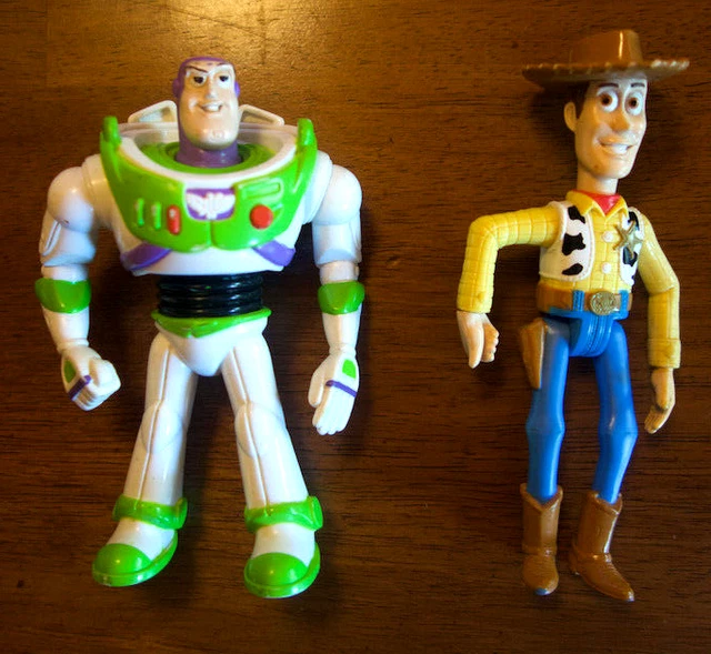 DISNEY WOODY BURGER King, Buzz Lightyear McDonalds, Kids Meal Toy Lot £