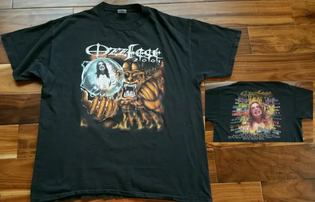 Ozzy Osbourne Ozzfest 2001 Concert T-Shirt Black Sabbath Marilyn Manson Slipknot