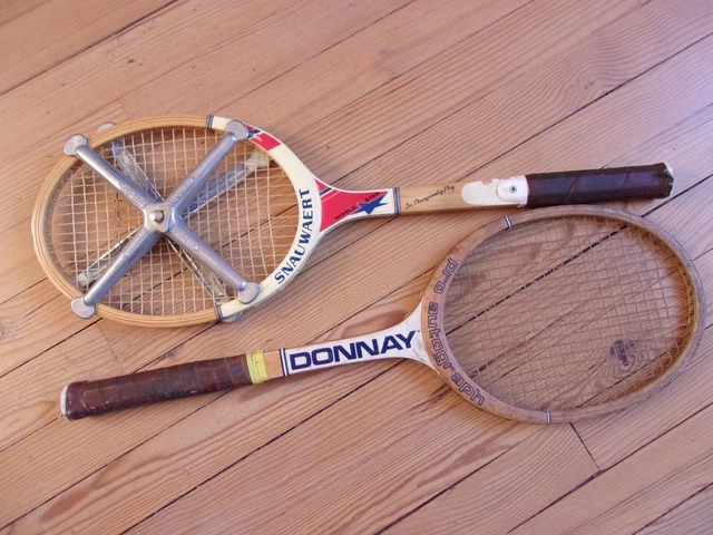 Raquette Tennis bois ancienne - SNAUWAERT FIBRE WOOD FLEX