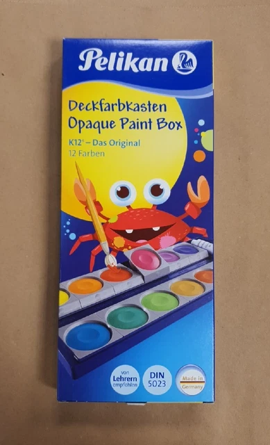Pelikan K12 Deckfarbkasten (720250) Wasserfarben, Malkasten