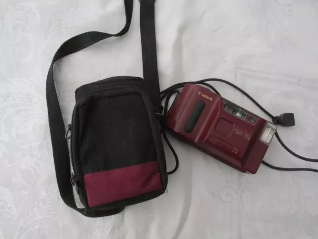 Vintage Canon Sprint Film Camera with Case Red