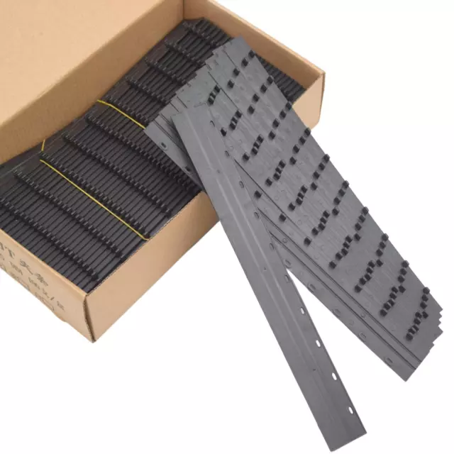 100 Stück Bindestangen 10 mm 10 Löcher Bindewerkzeuge schwarze Bindestreifen