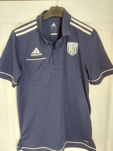West Bromwich Albion leisure football polo shirt Adidas small adult Brom WBA