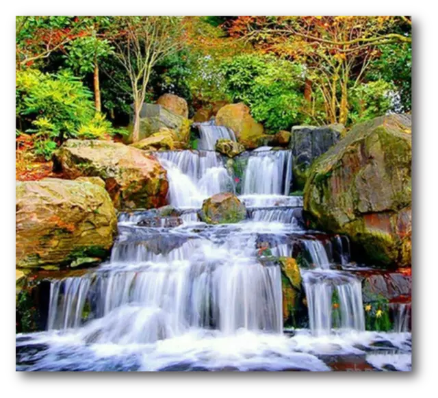 Waterfall Forest 5D DIY Art Diamond Painting Kit Rhinestone Cross Stitch Picture