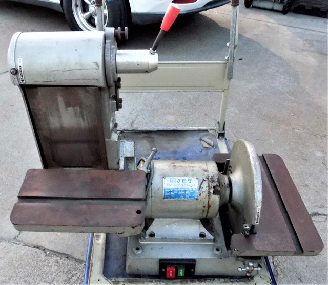 JET SB- 6 X 12 Belt & Disc Sander 115/230VAC 3400 RPM 6" X 48" Belt 12" Dia Disc